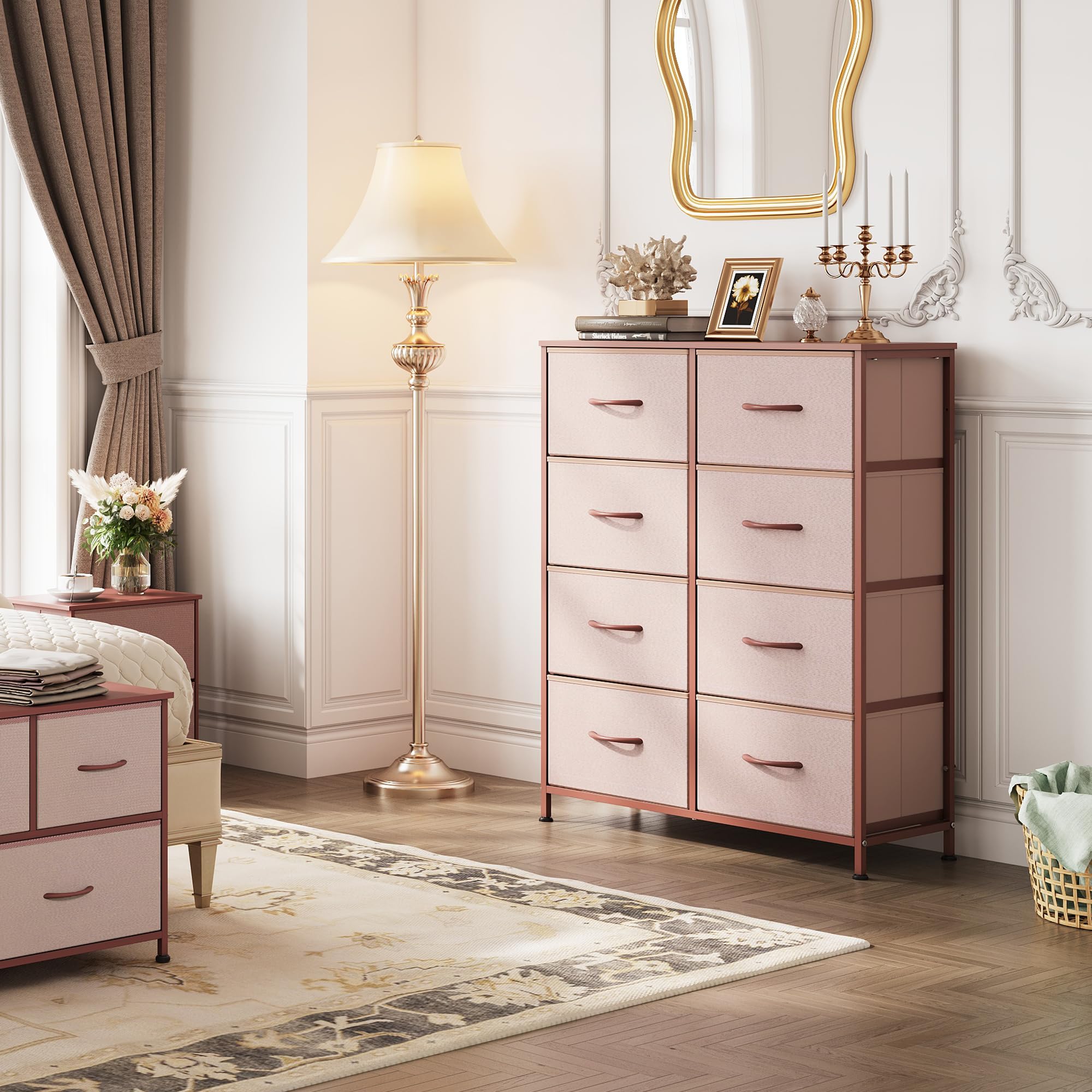 Amazon.com: WLIVE Fabric Dresser for Bedroom, Tall Dresser with 8